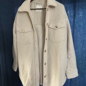 Aritzia Cream Utility Jacket